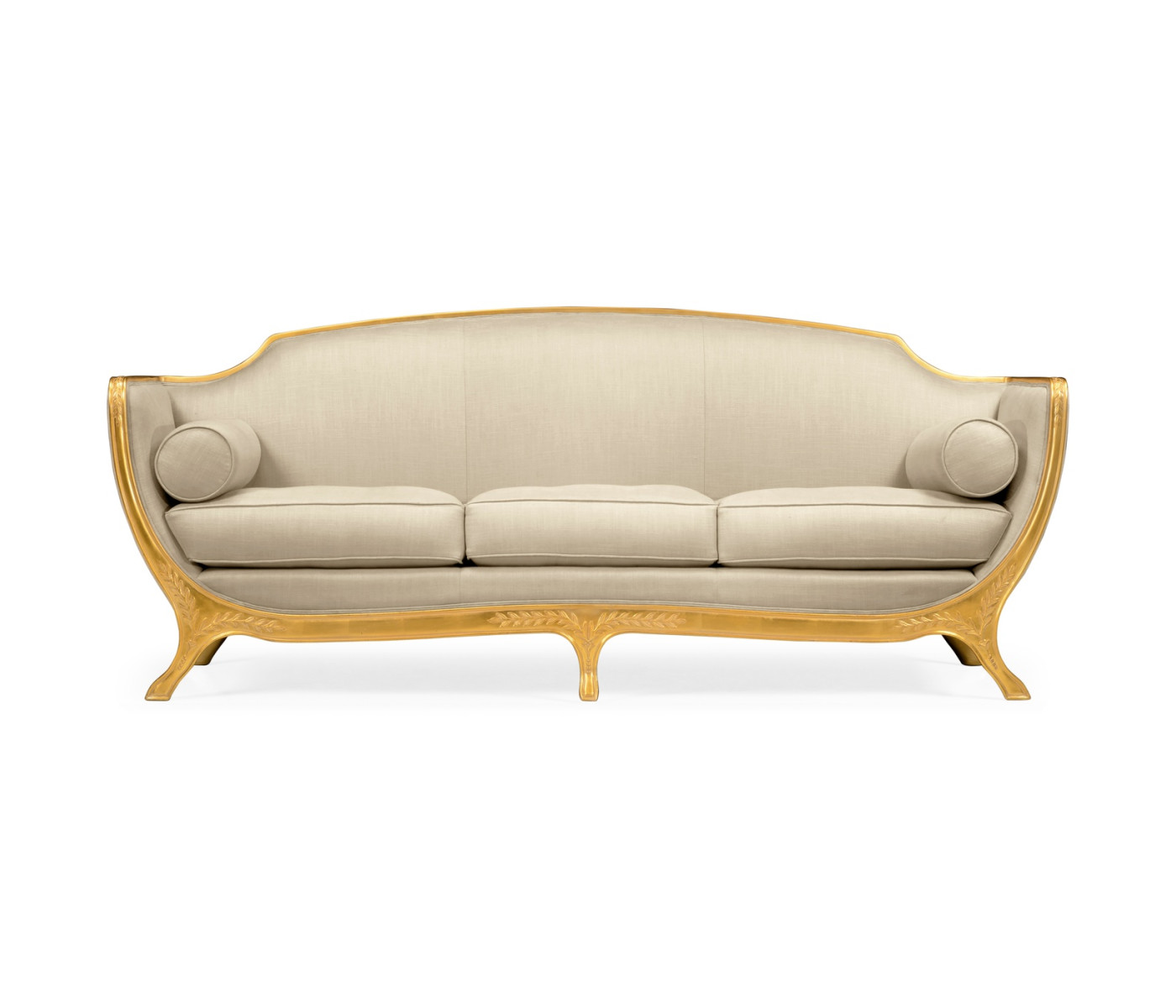 Empire Style Sofa with Gold Leaf