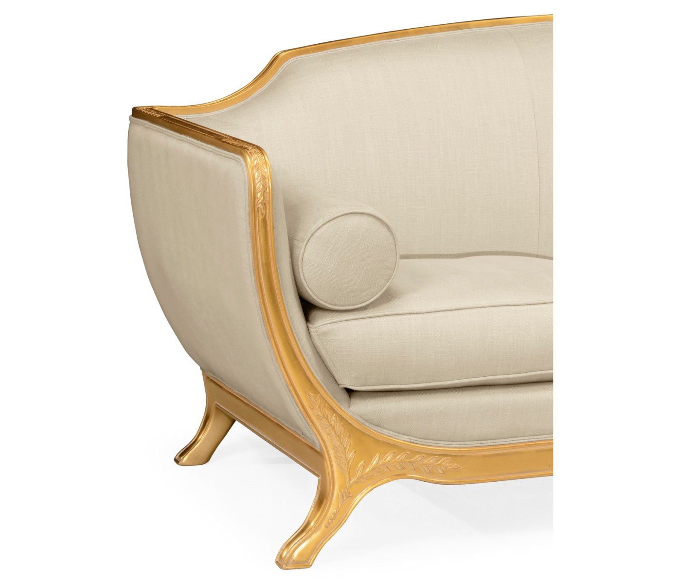 Empire Style Sofa with Gold Leaf