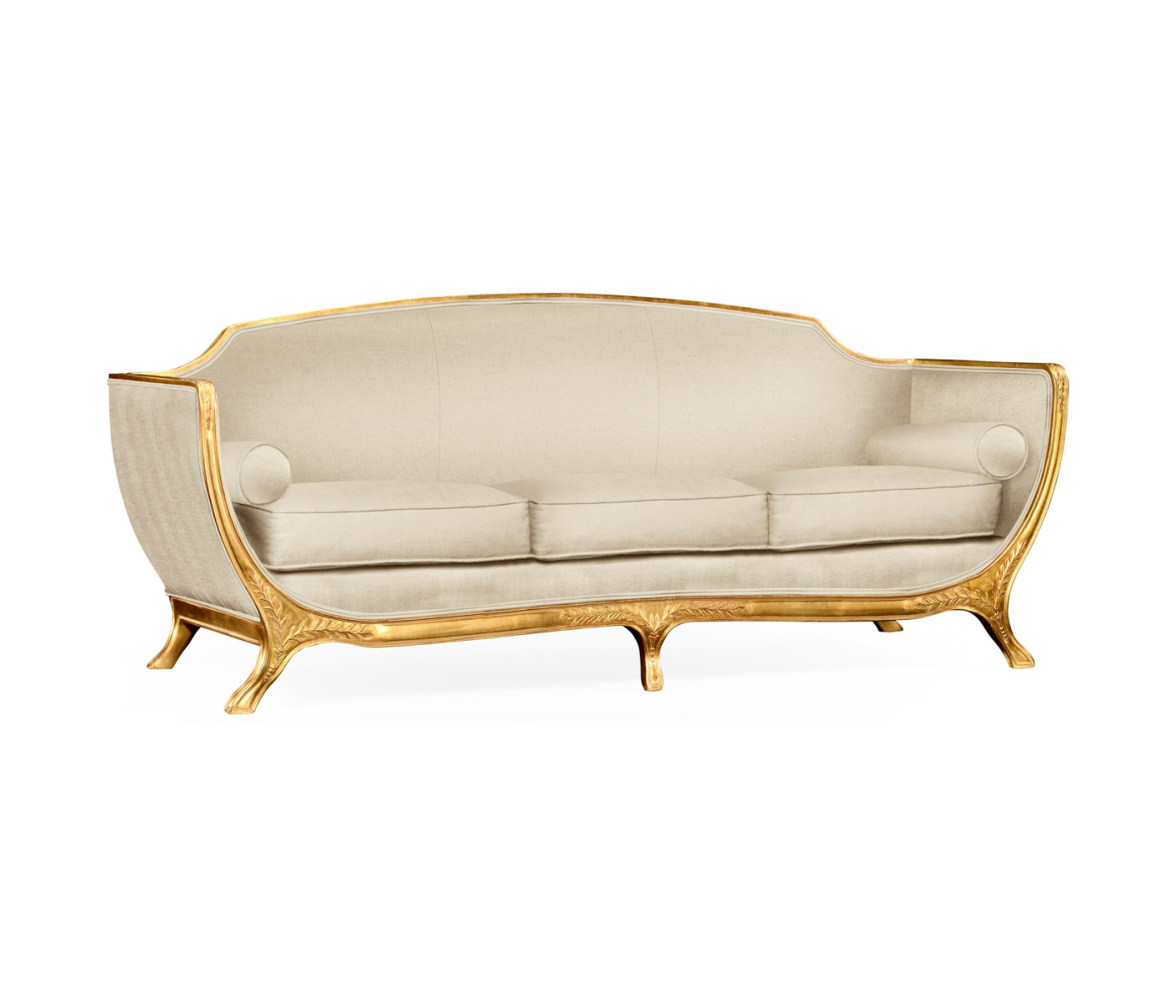 Empire Style Sofa with Gold Leaf