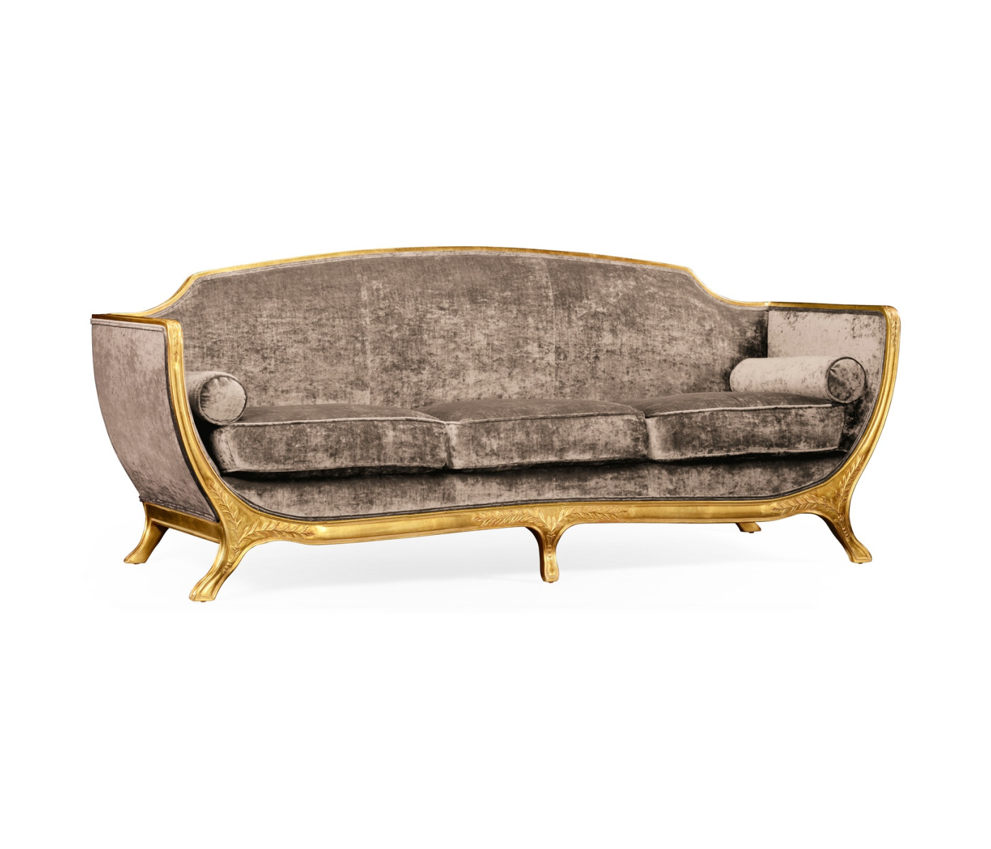 Empire Style Sofa with Gold Leaf