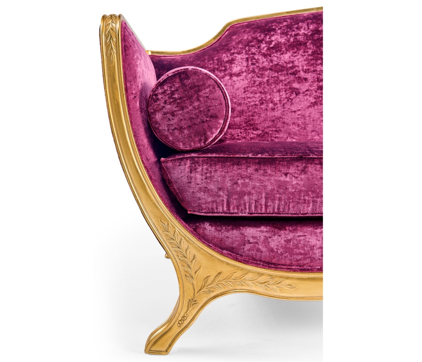Empire Style Sofa with Gold Leaf