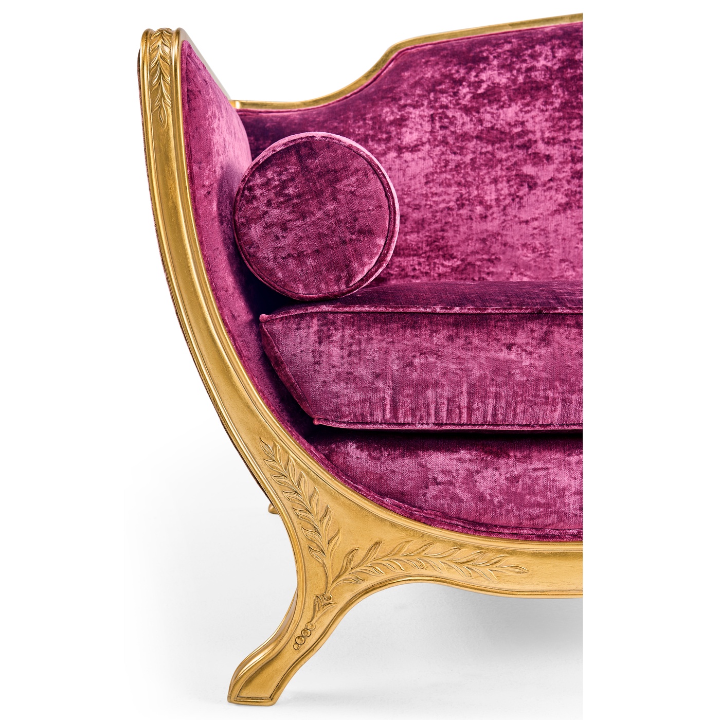 Empire Style Sofa with Gold Leaf