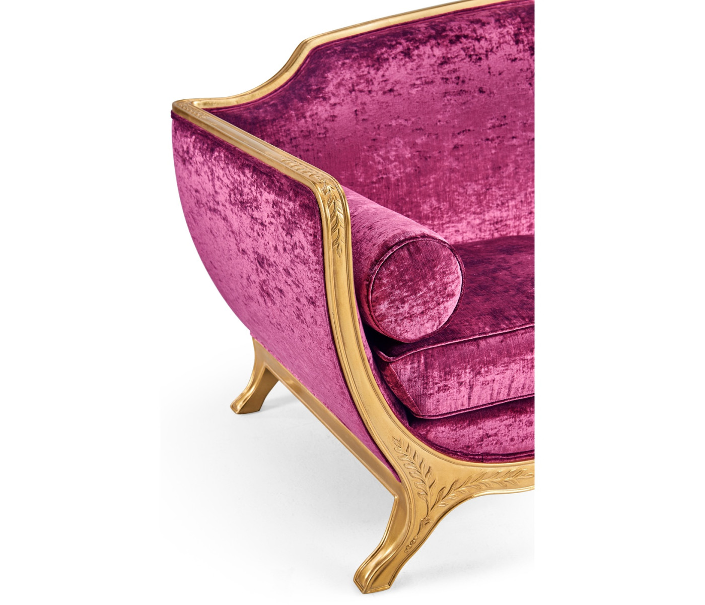 Empire Style Sofa with Gold Leaf