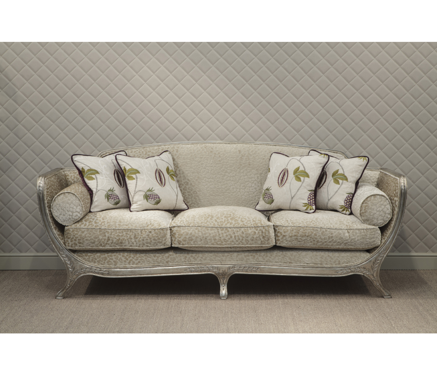 Empire Style Sofa with Gold Leaf