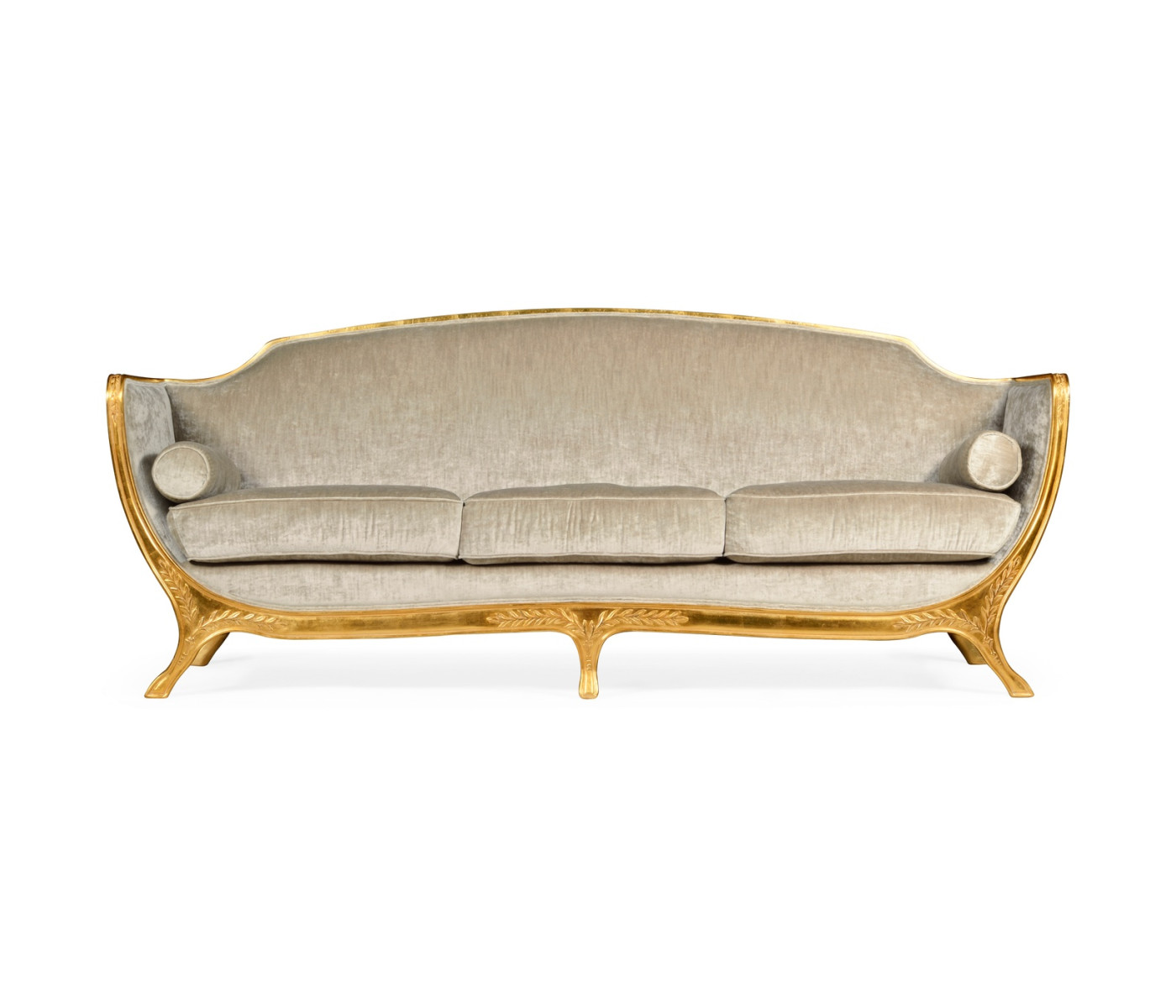 Empire Style Sofa with Gold Leaf