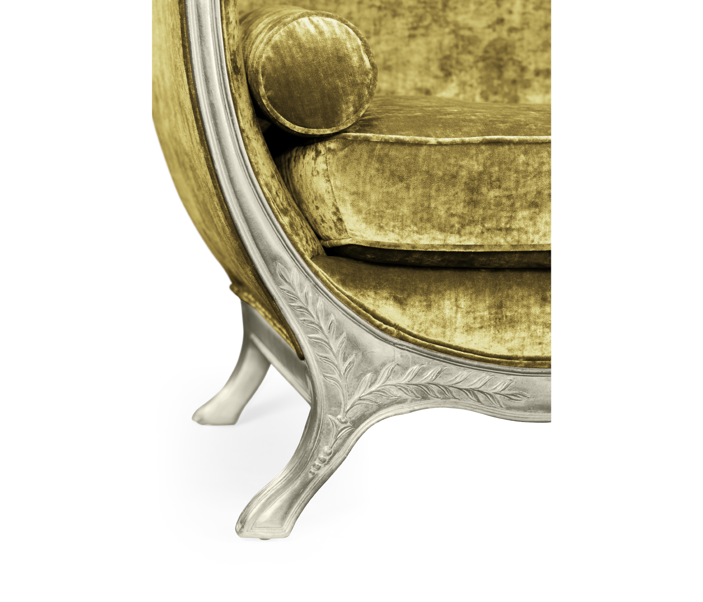 Empire Style Sofa with Silver Leaf