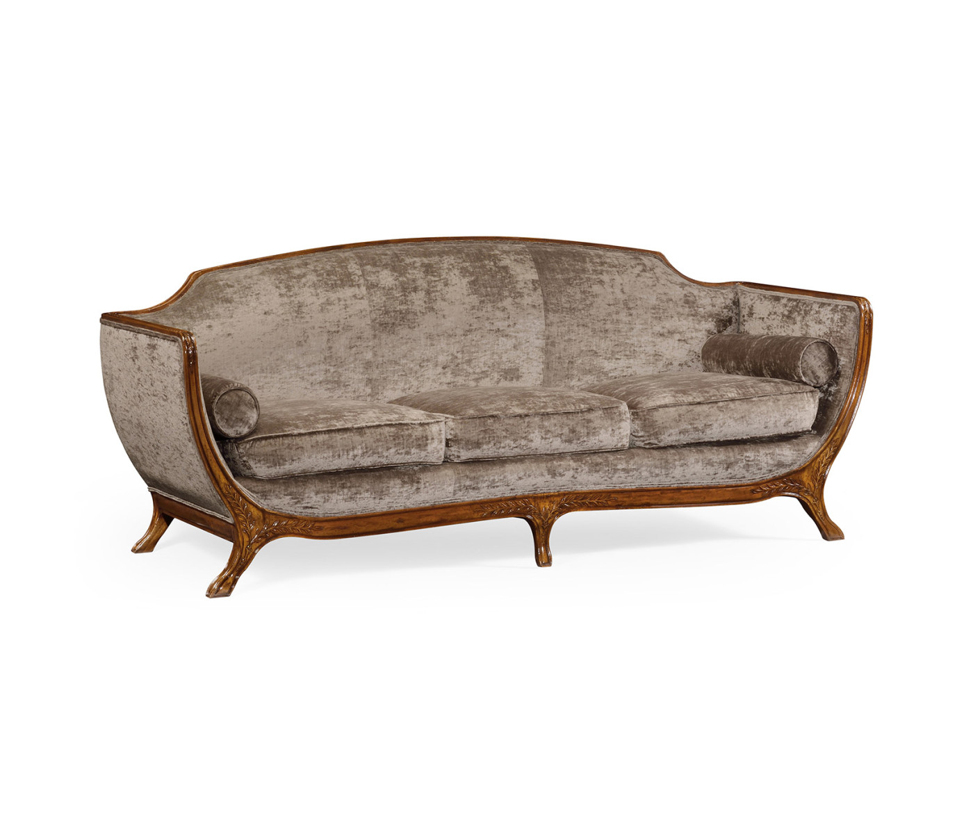 Empire Style Walnut Sofa