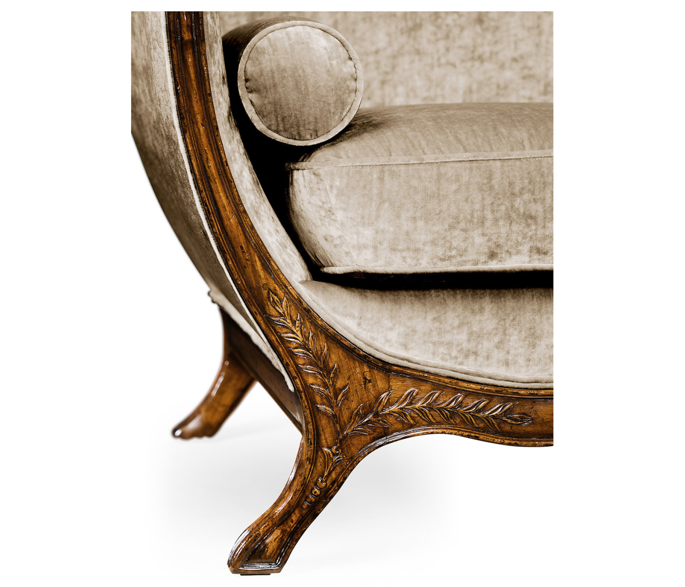 Empire Style Walnut Sofa