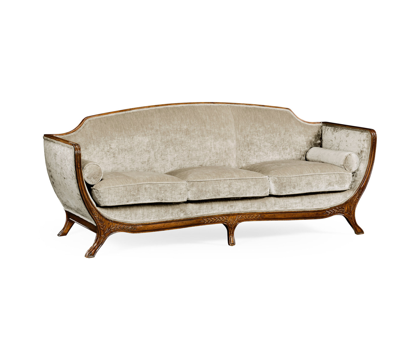 Empire Style Walnut Sofa