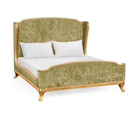 Louis XV Gilded Cali King Bed