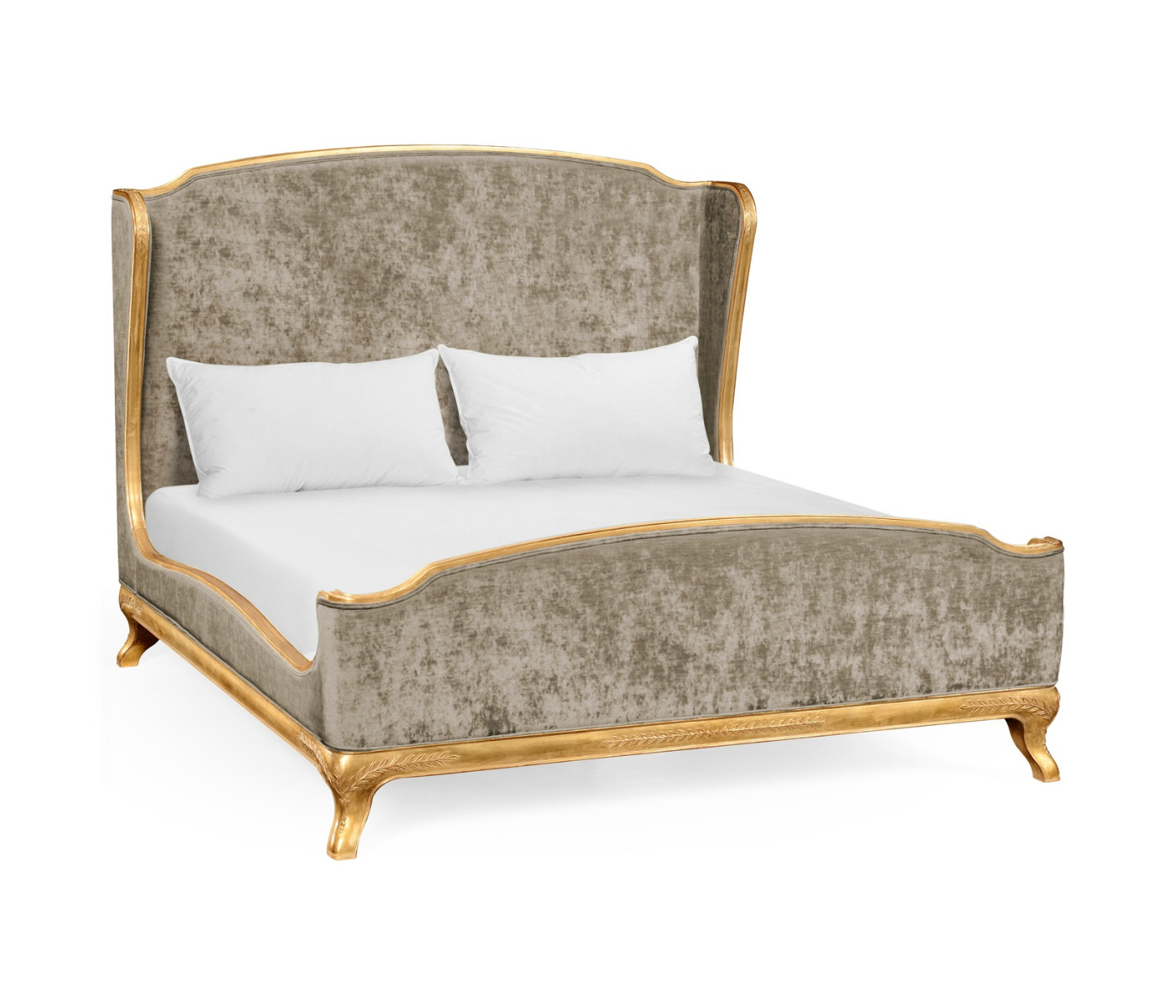 Louis XV Gilded Cali King Bed