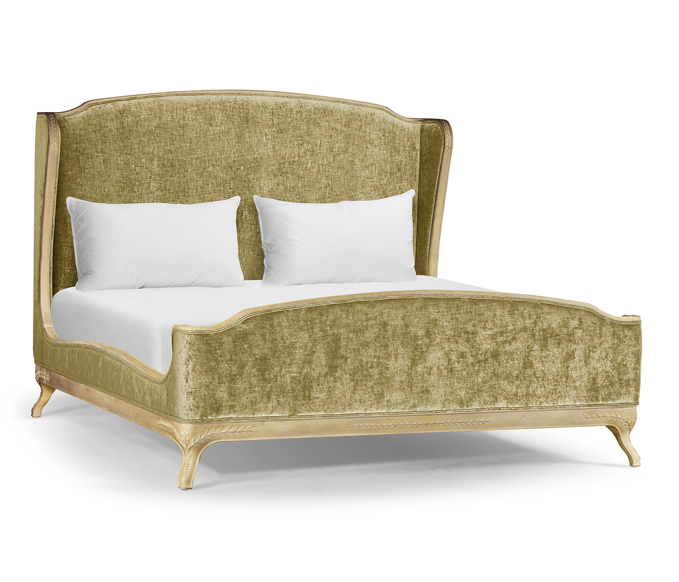 Louis XV Limed Tulip Cali King Bed