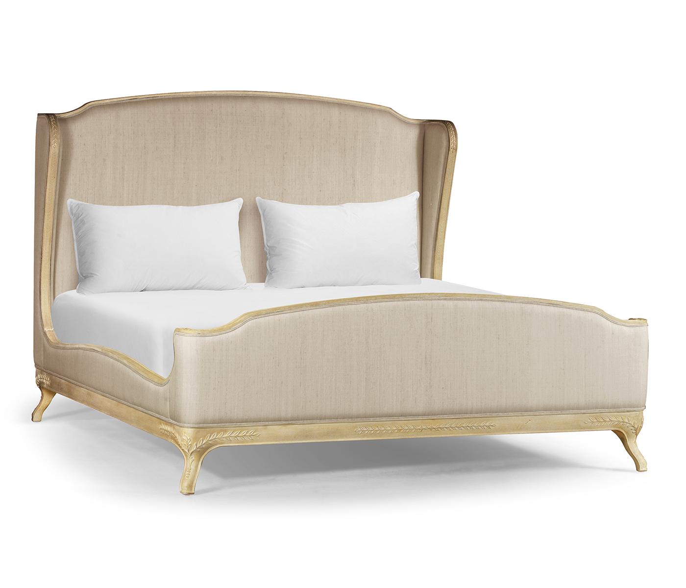 Louis XV Limed Tulip US King Bed