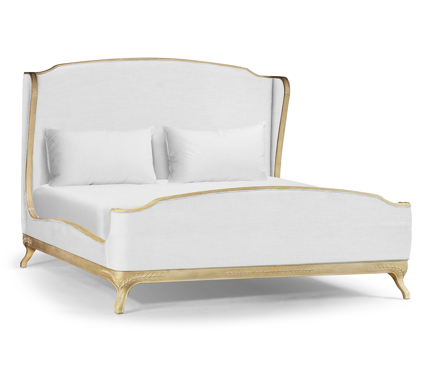 Louis XV Limed Tulip US King Bed