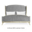Louis XV Silver-Leaf US King Bed