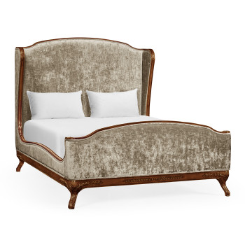 Louis XV Mahogany US Queen Bed