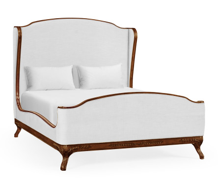Louis XV Mahogany US Queen Bed