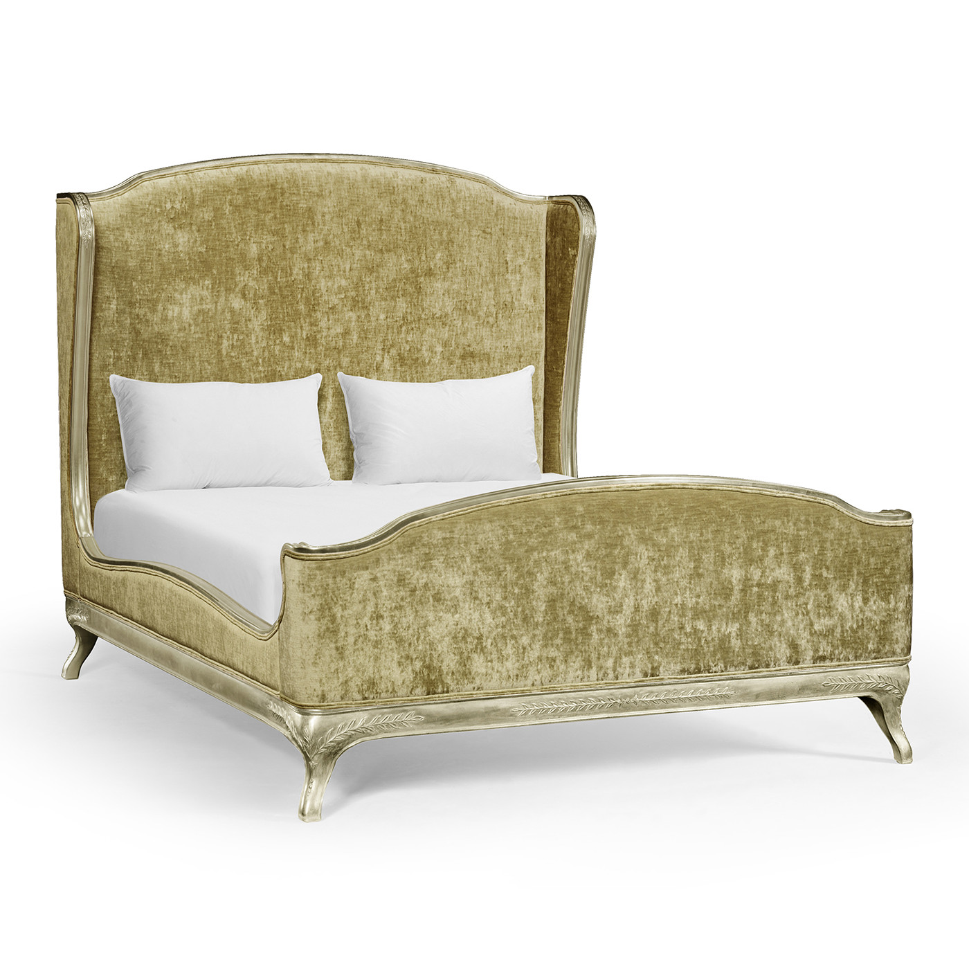 Louis XV Grey Weathered US Queen Bed