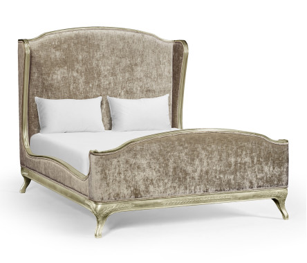 Louis XV Grey Weathered US Queen Bed
