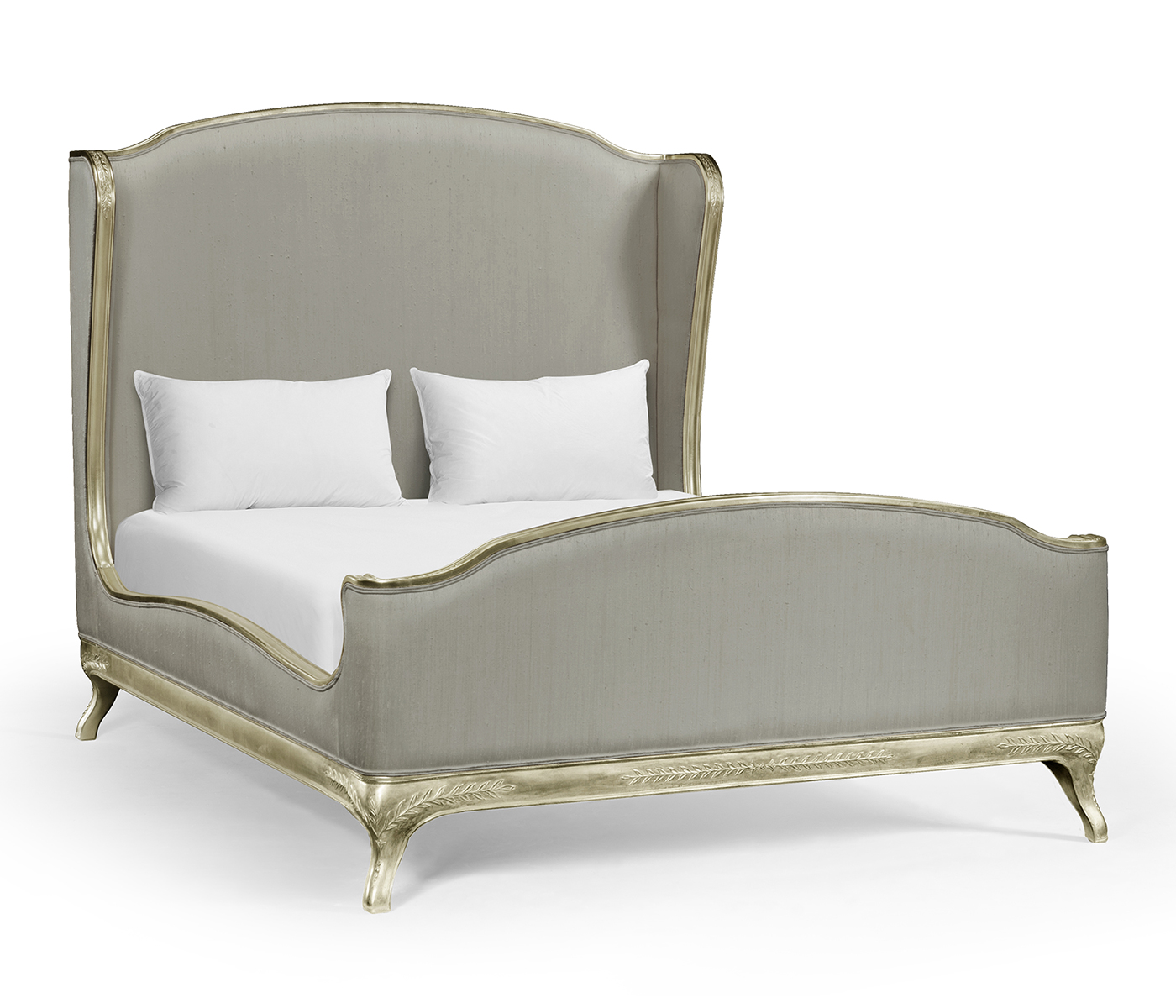 Louis XV Grey Weathered US Queen Bed