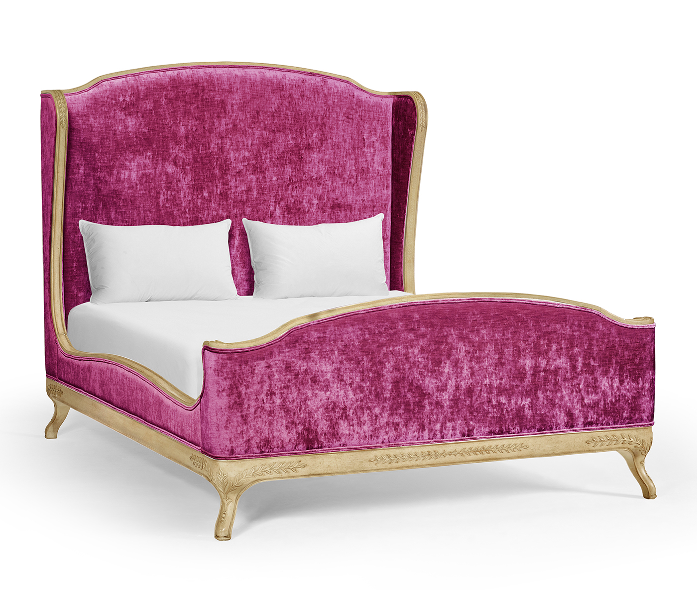 Louis XV Limed Tulip US Queen Bed