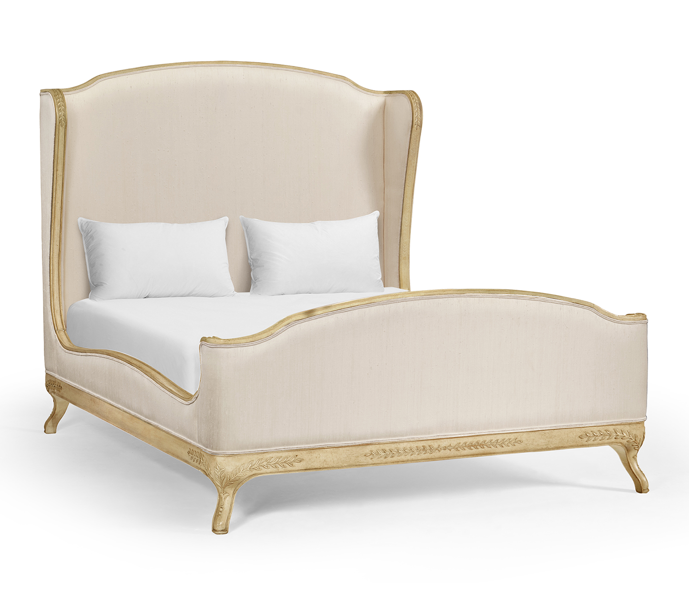 Louis XV Limed Tulip US Queen Bed