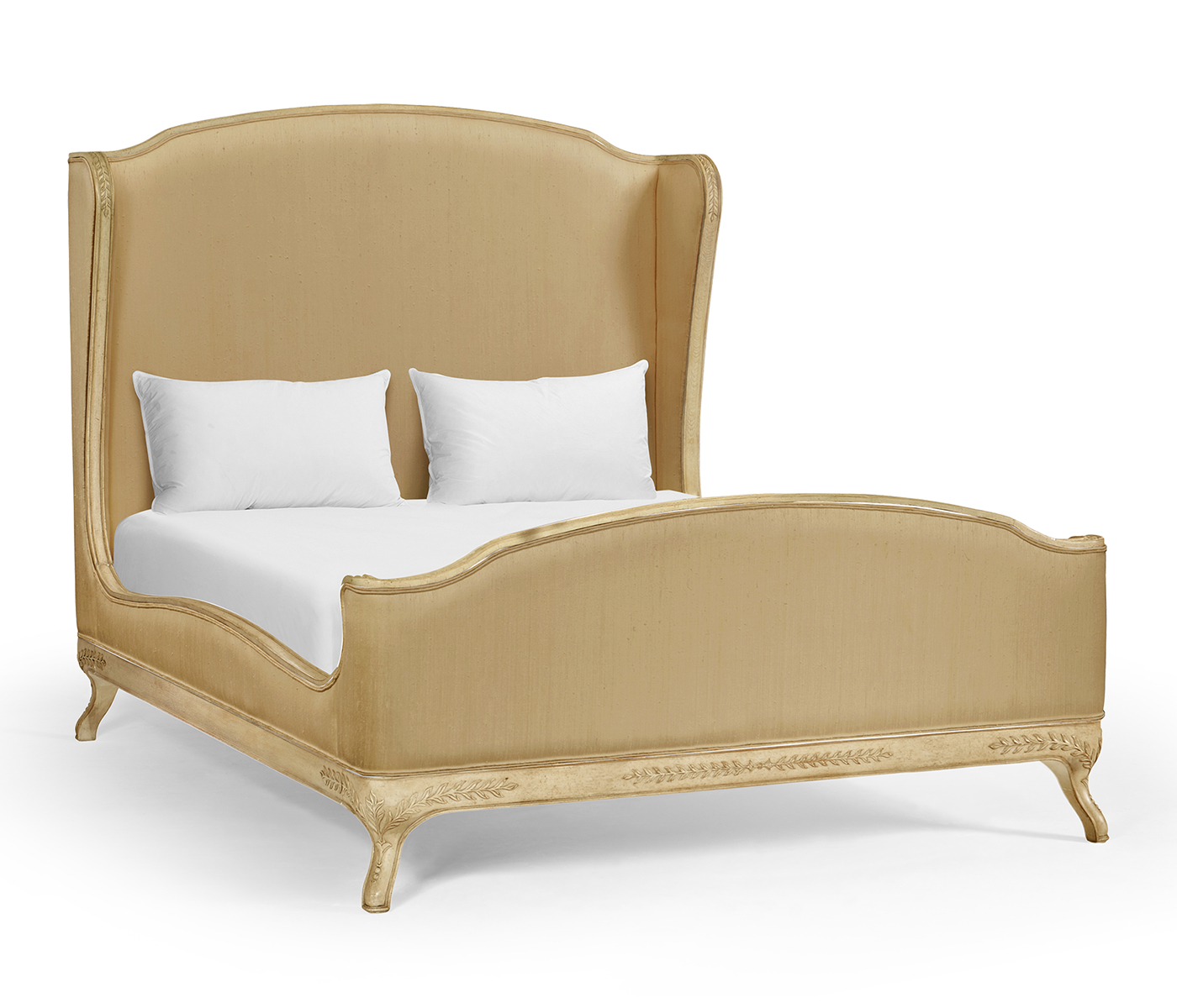Louis XV Limed Tulip US Queen Bed