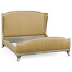 Louis XV Silver-Leaf US King Bed