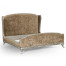 Louis XV Silver-Leaf US King Bed