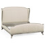 Louis XV Silver-Leaf US Queen Bed