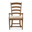 Casual Walnut Ladderback Arm Chair
