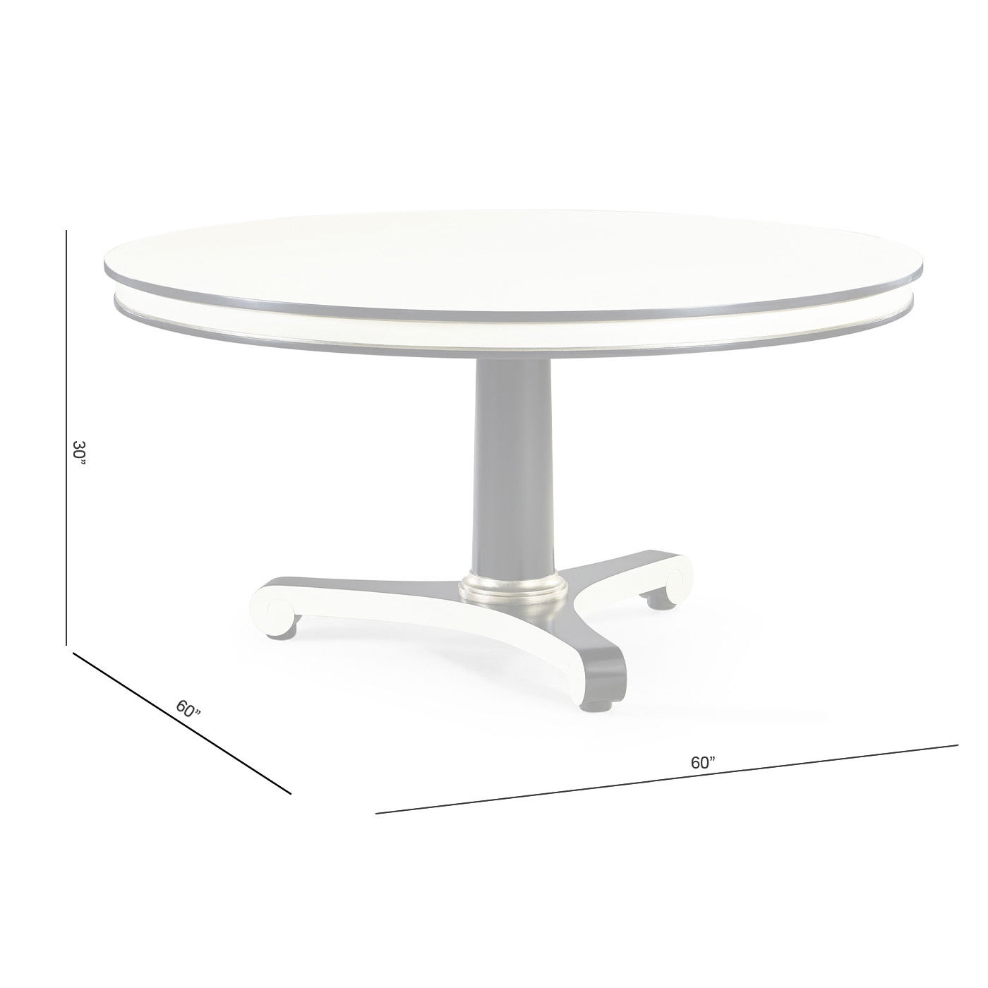 Dipole Biedermeier Dining Table 60