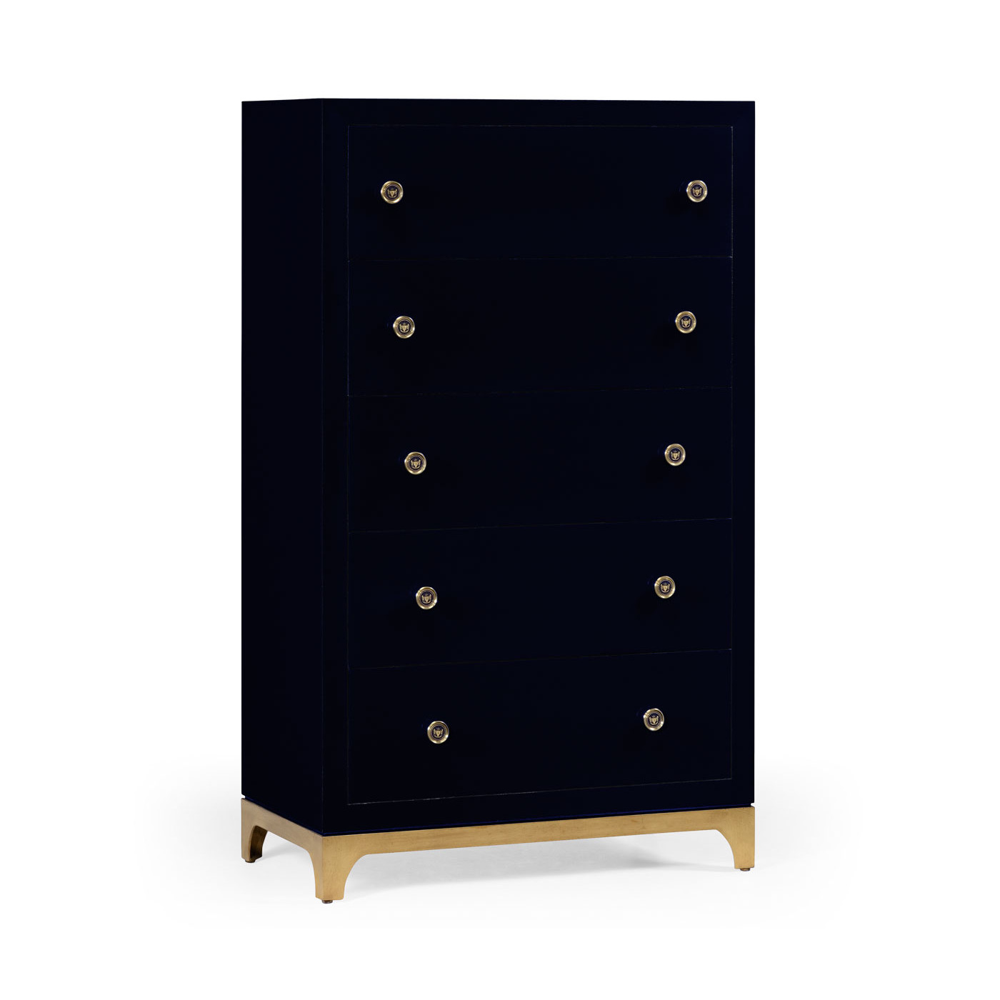 Tall chest with blazer buttons (British Navy/Gold)