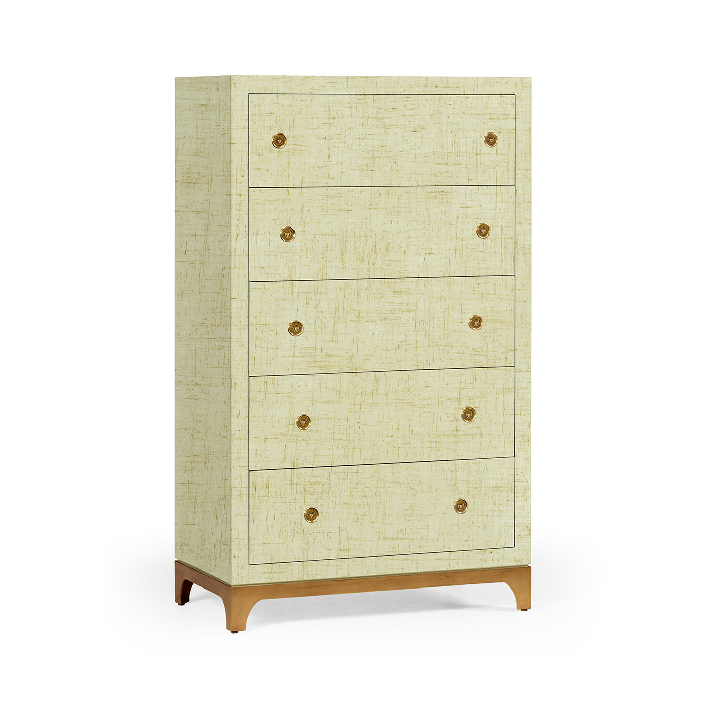 Tall chest with blazer buttons (Camomile/Gold)