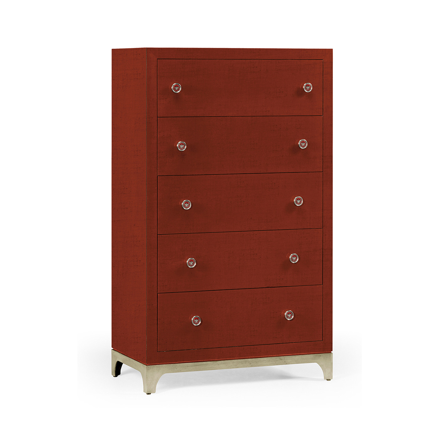 Tall chest with blazer buttons (Lipstick/Silver)
