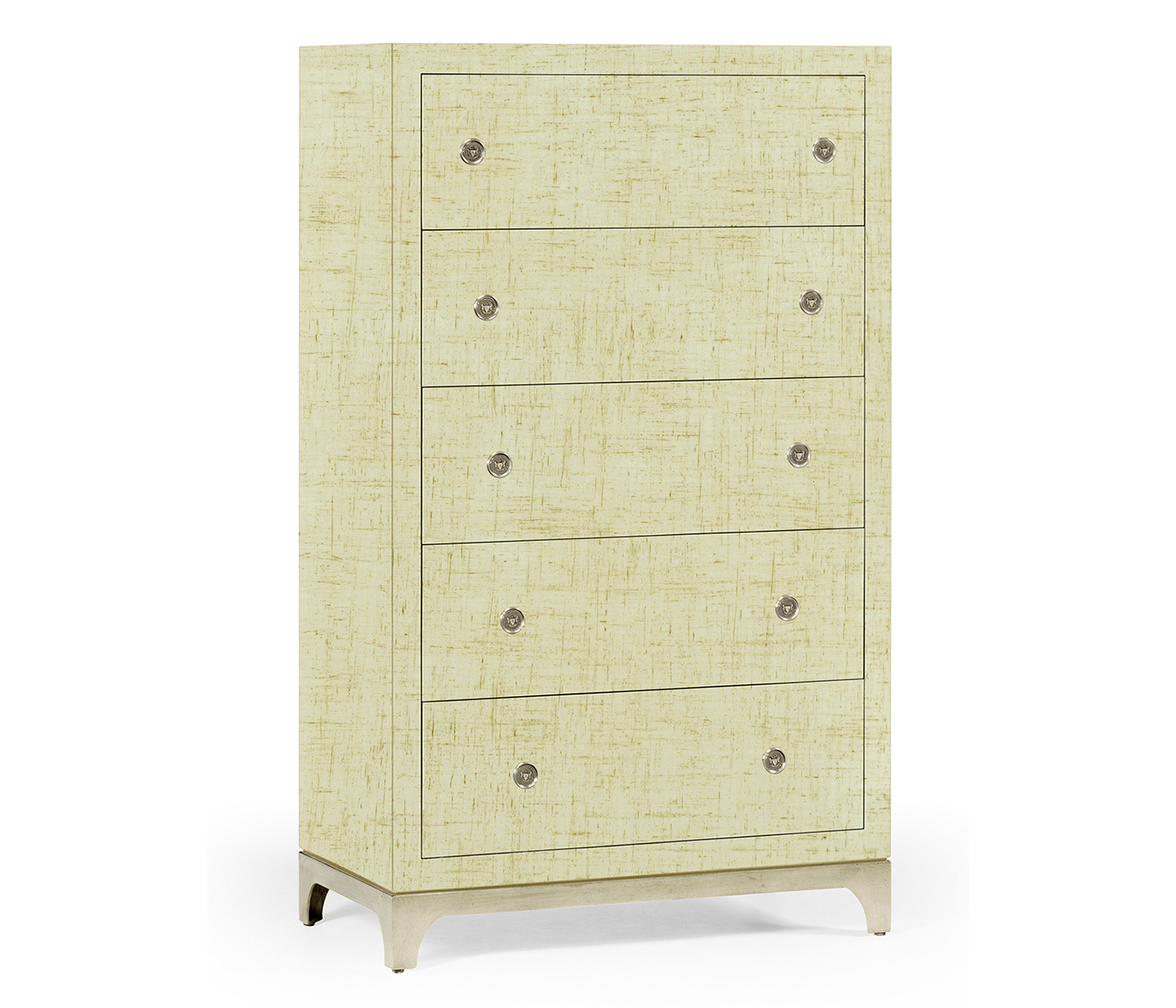 Tall chest with blazer buttons (Camomile/Silver)