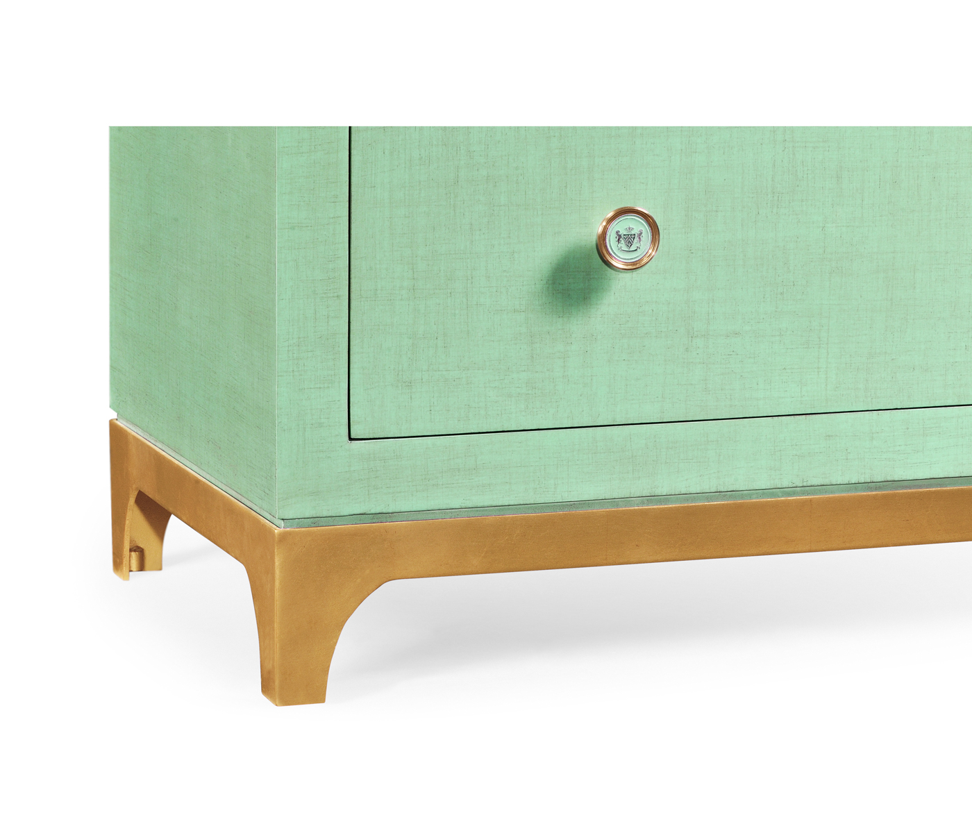 Robin's Egg & Gold Low Chest