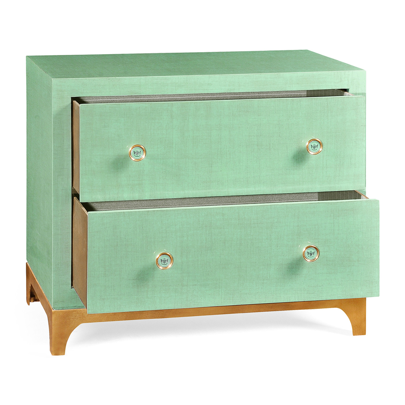 Robin's Egg & Gold Low Chest