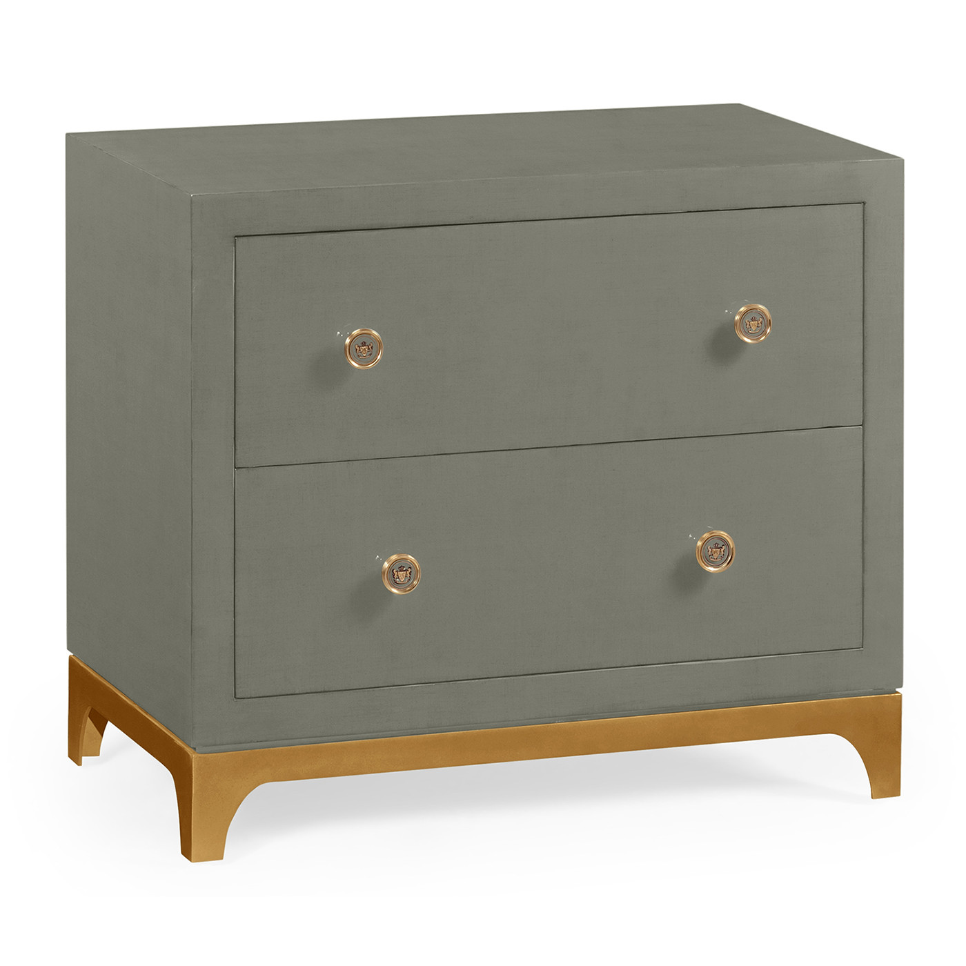 Slate & Gold Low Chest