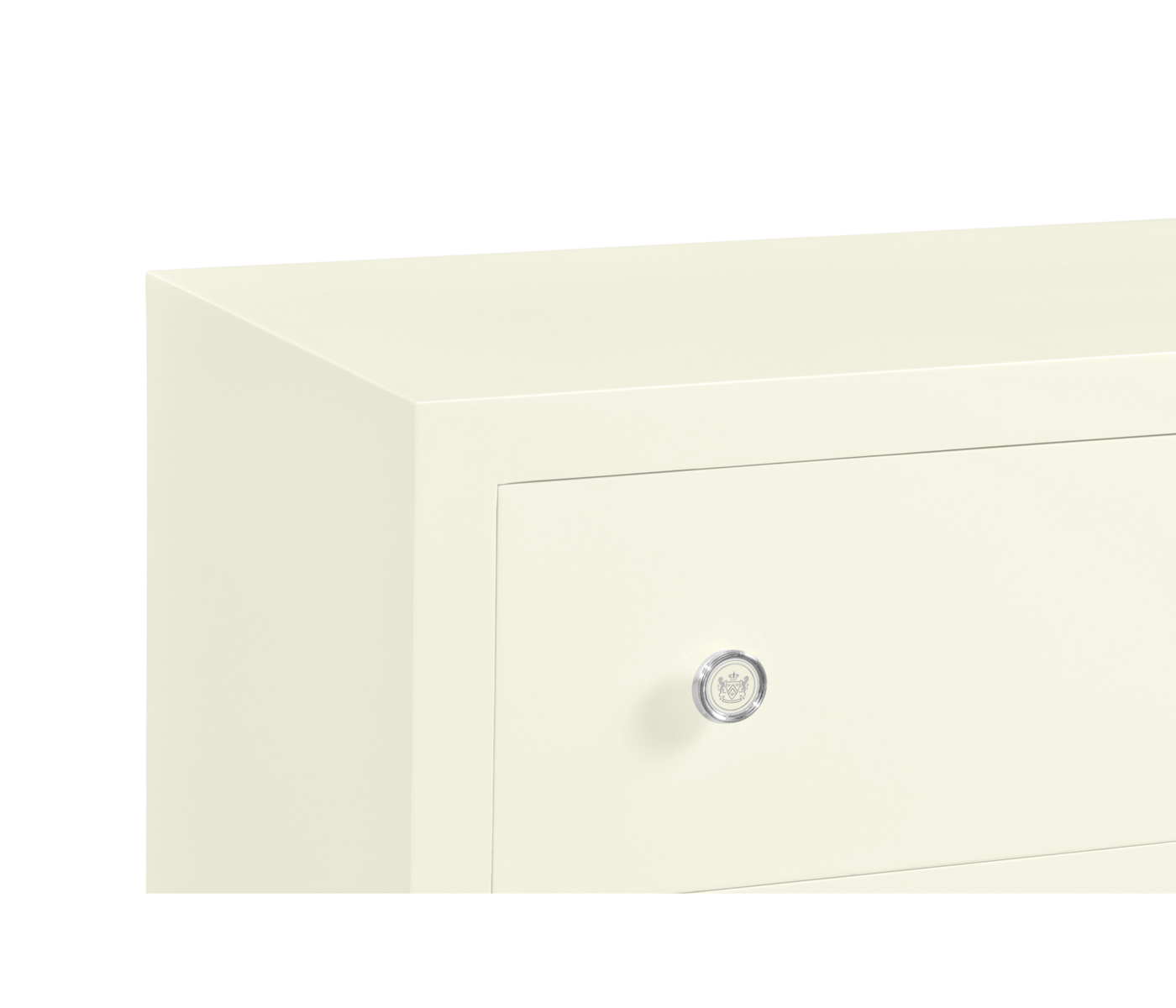 Blanc & Silver Low Chest