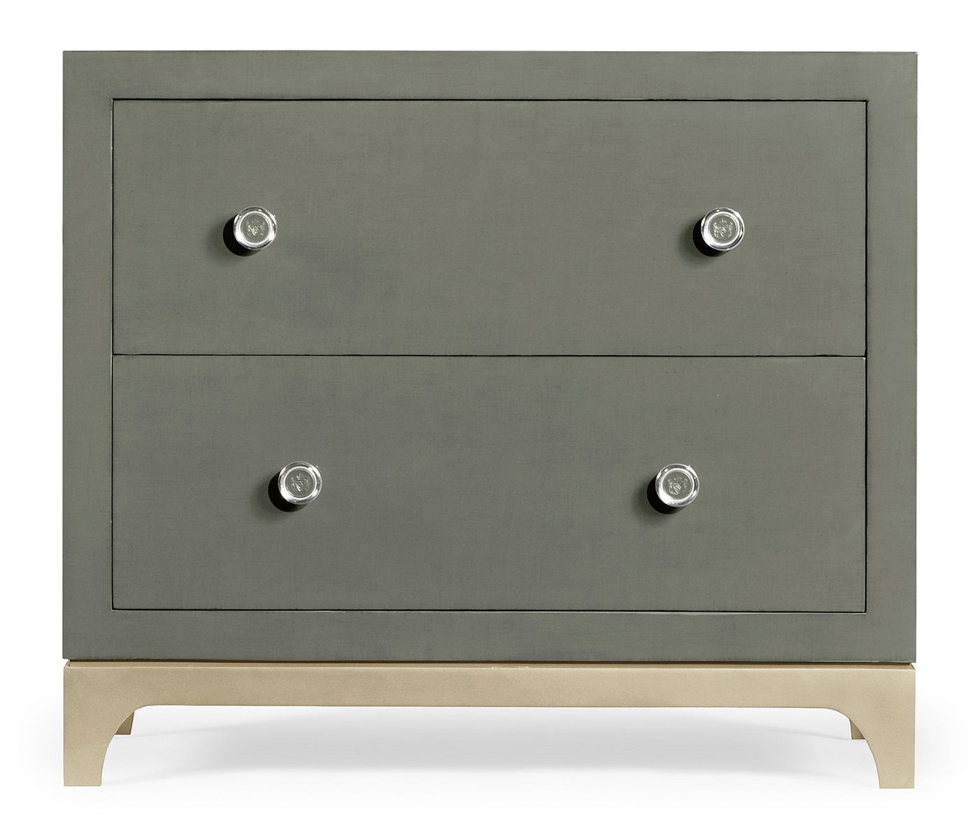 Slate & Silver Low Chest