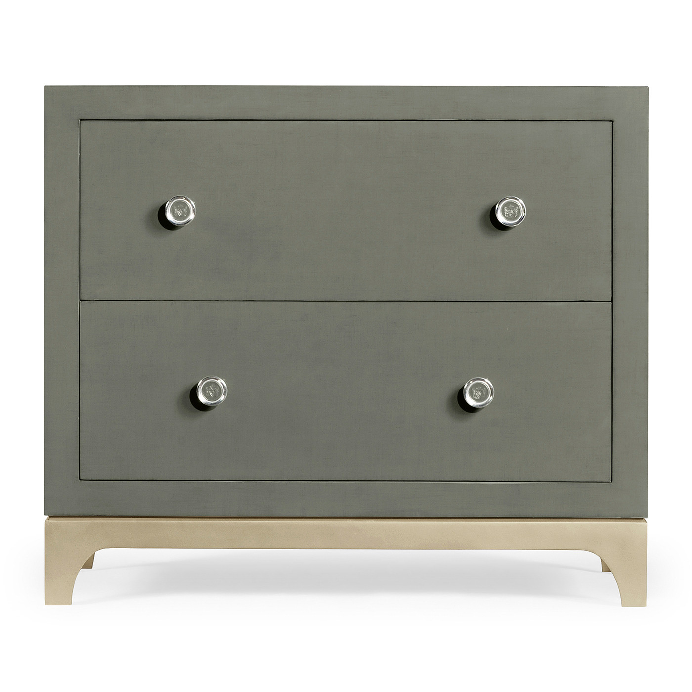 Slate & Silver Low Chest