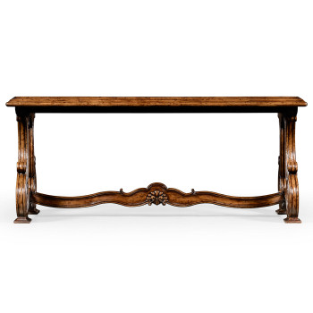 Paisley églomisé French provincial style coffee table