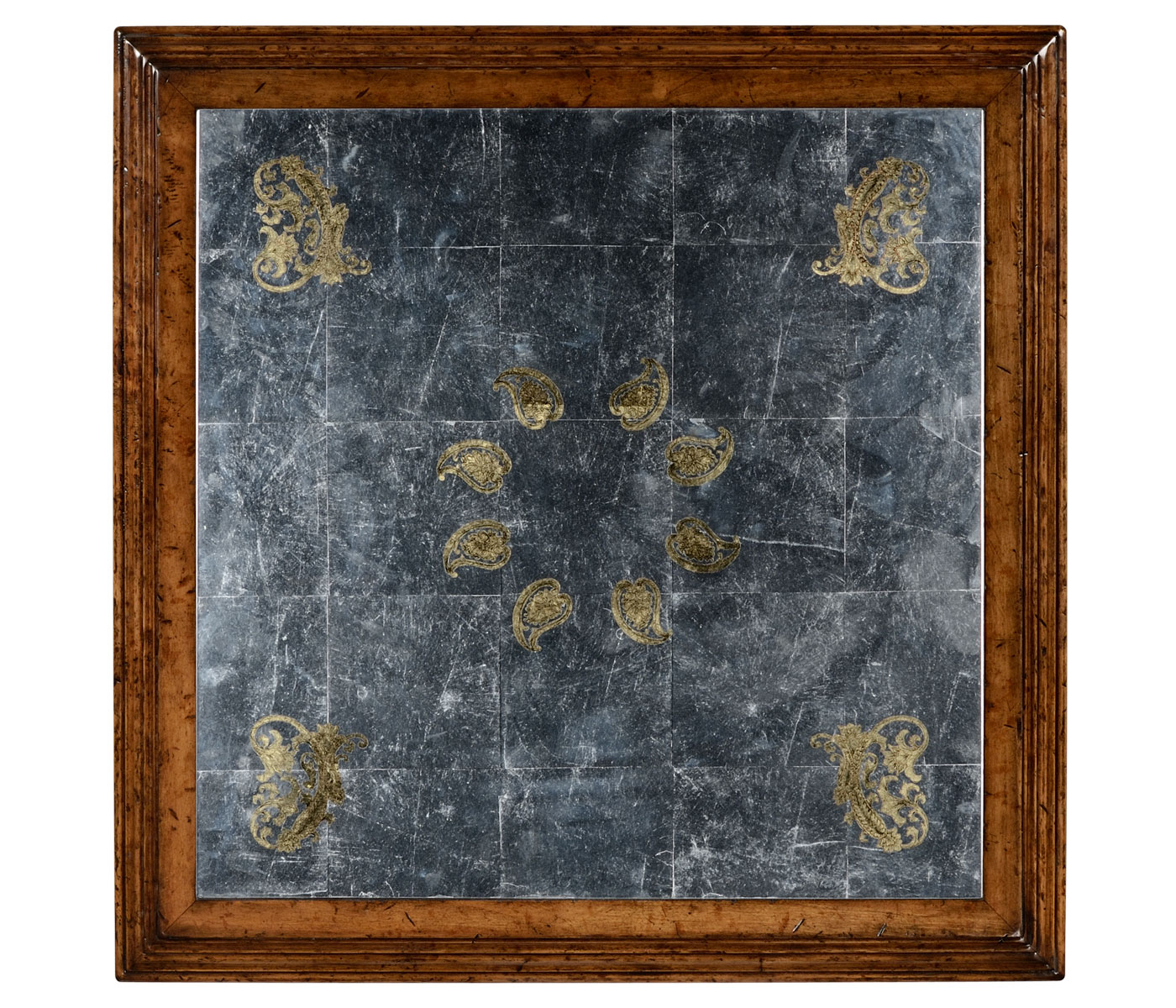 Paisley églomisé French provincial style side table