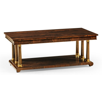 Mahogany biedermeier style rectangular coffee table