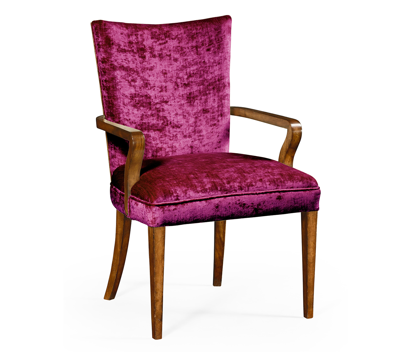 Biedermeier Style Walnut Dining Arm Chair