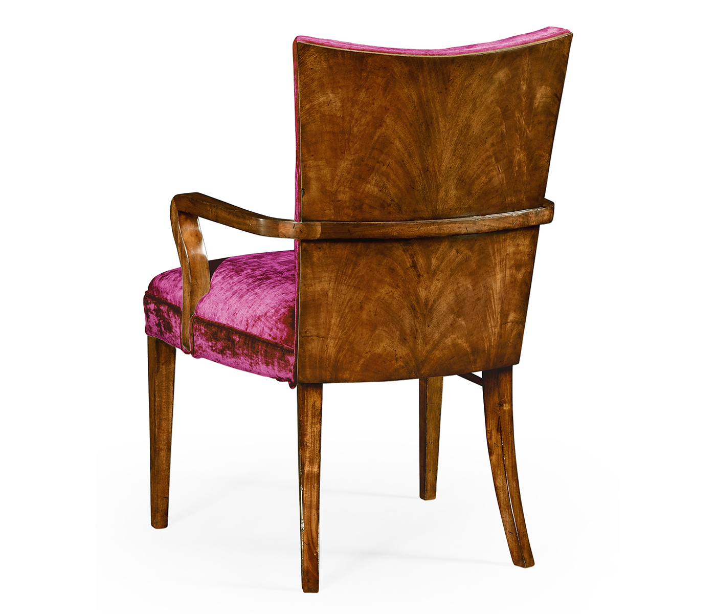 Biedermeier Style Walnut Dining Arm Chair