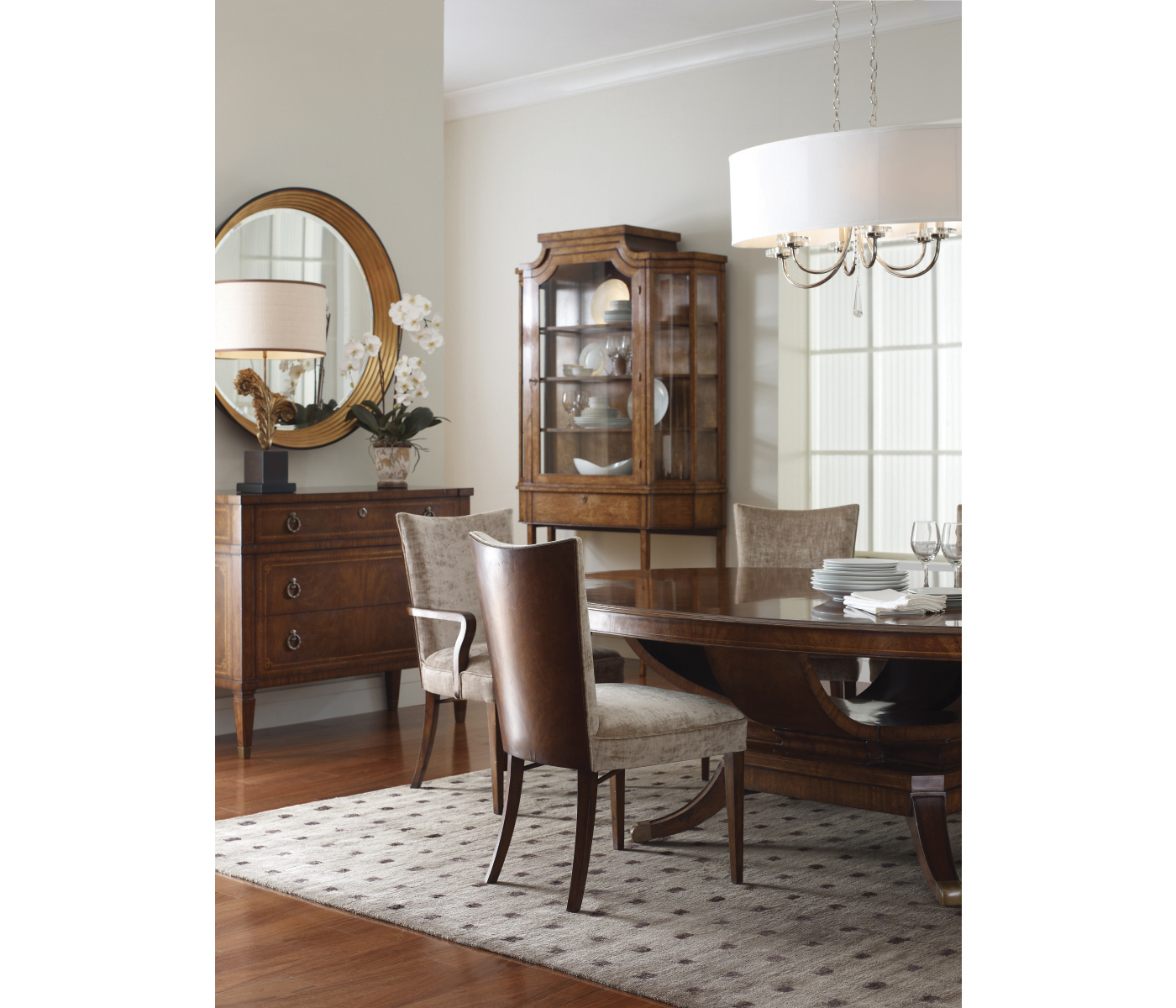 Biedermeier Style Mahogany Dining Arm Chair