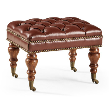 Small Chesterfield Style Footstool/Ottoman