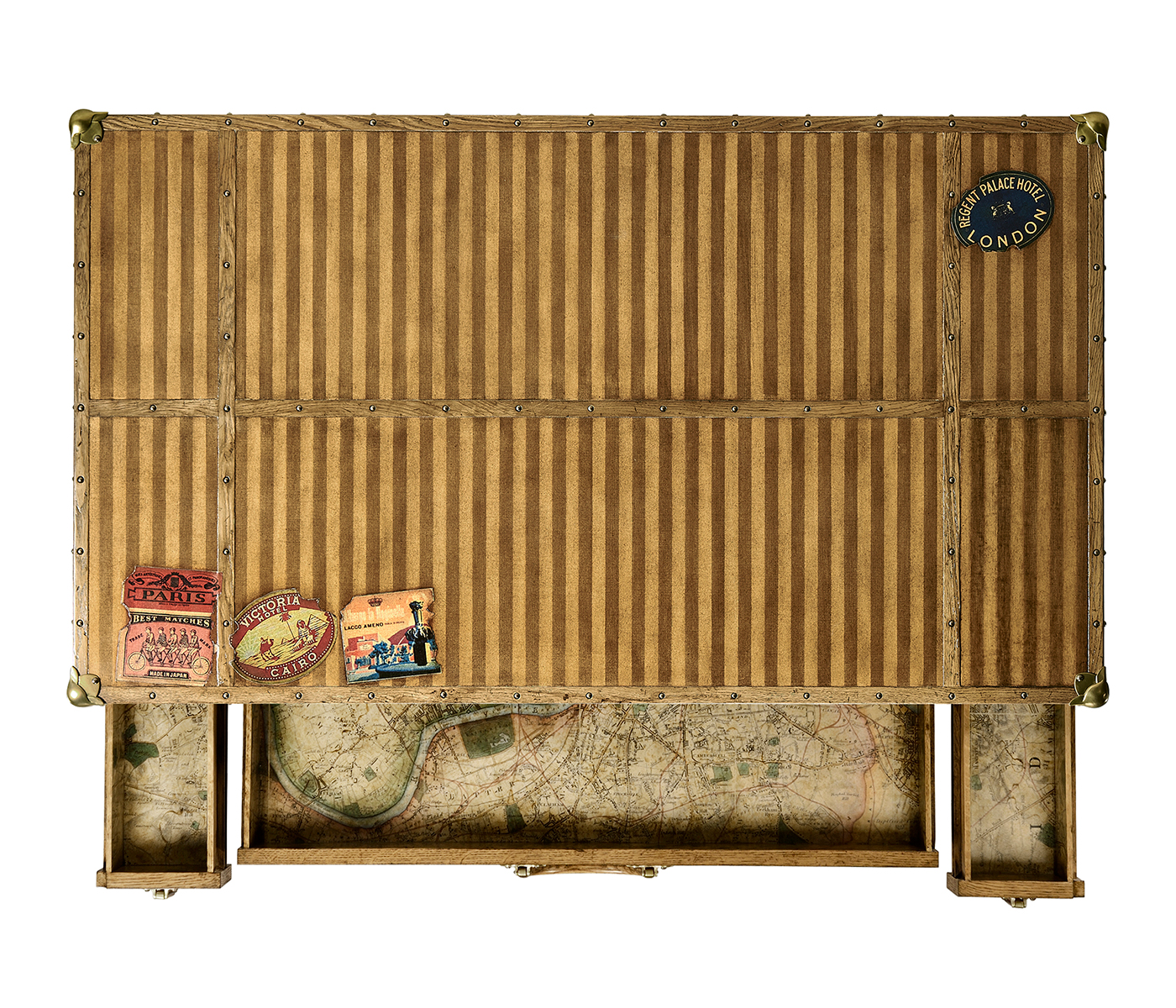 Travel Trunk Style Coffee Table with Storage
